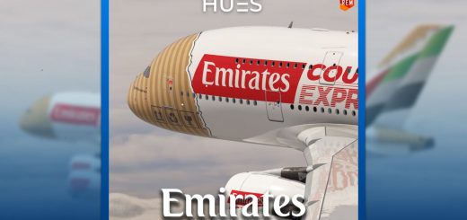 [8K+4K] Emirates A6-EET “Courier Express” FlyByWire A380X v1.0