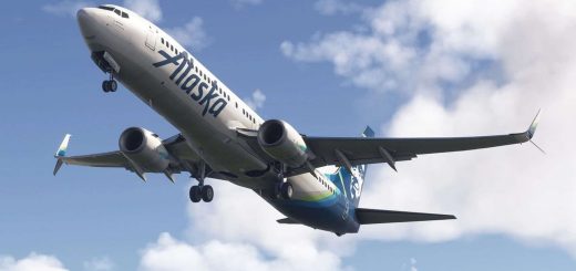 Alaska Airlines Full Fleet Pack | Lite Custom Cabin | Smart Decals | PMDG B737-990ER v1.0