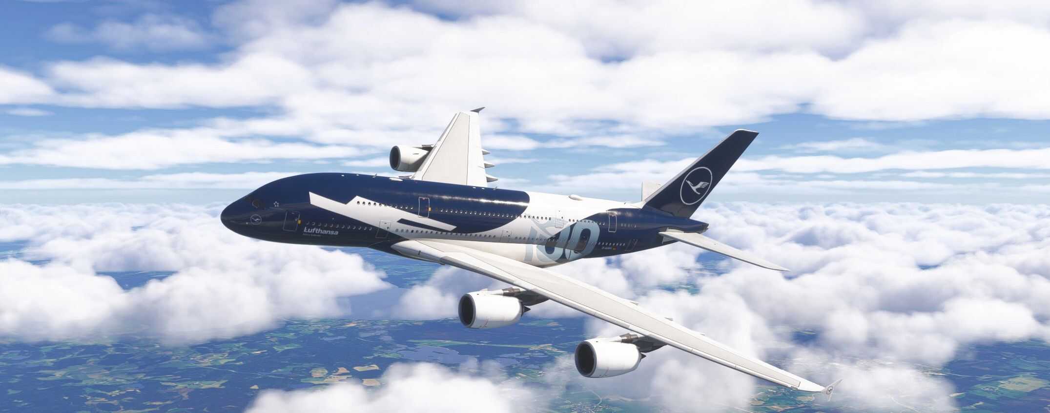 FlyByWire A380 – Lufthansa 100 Year Anniversary D-AIMH (4K) v1.0.10