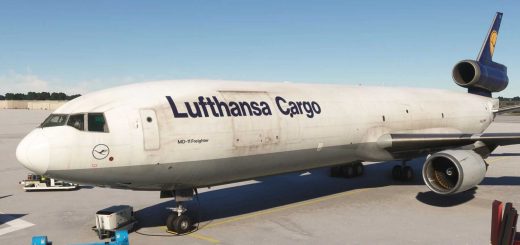 MD-11 Lufthansa Cargo D-ALCL Weathered v1.0