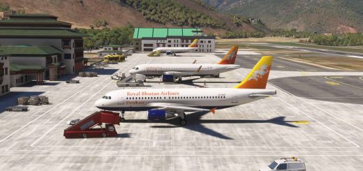 Paro Airport (VQPR) Remake and Nearby Landmarks v7.3