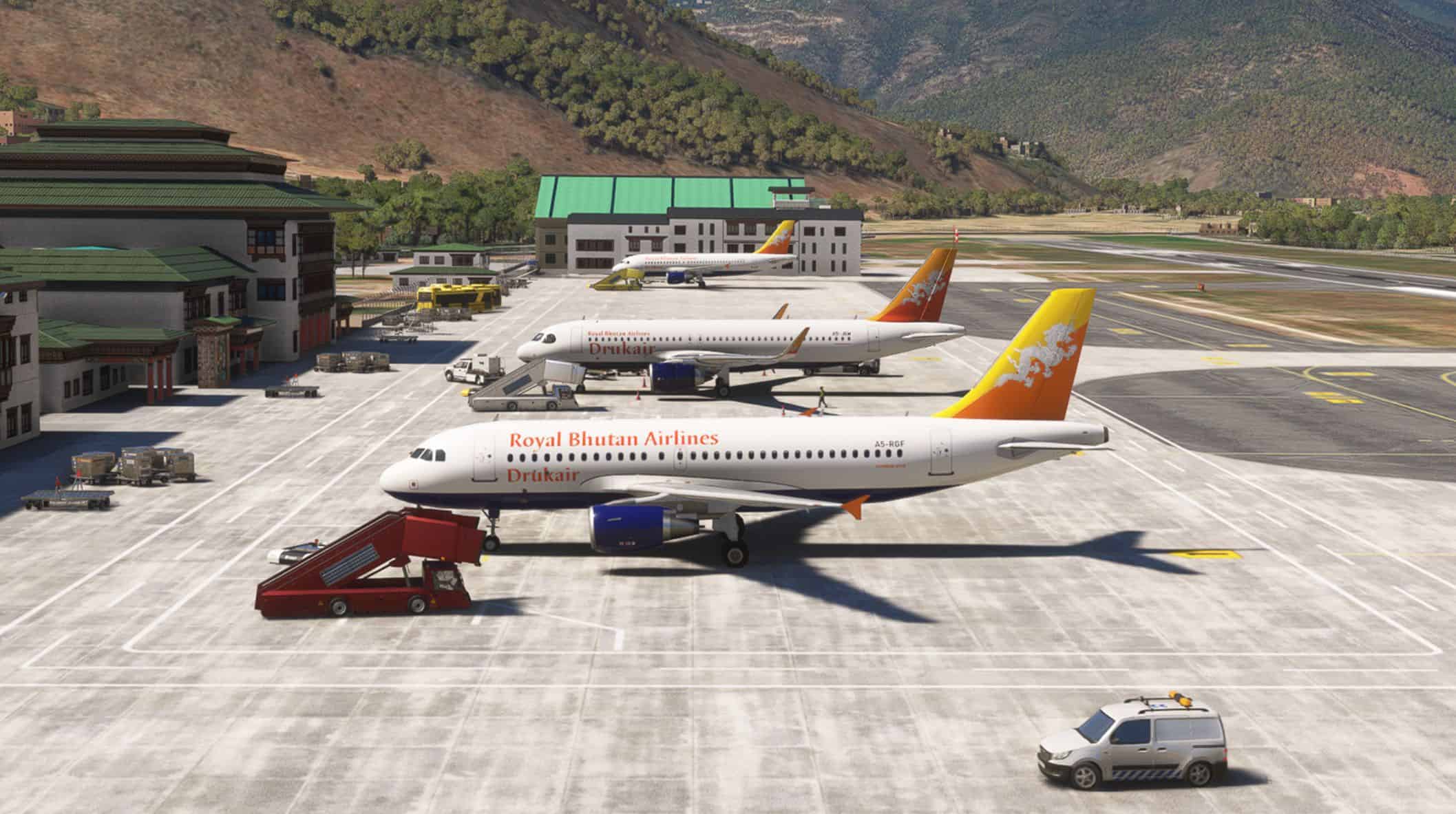 Paro Airport (VQPR) Remake and Nearby Landmarks v7.3