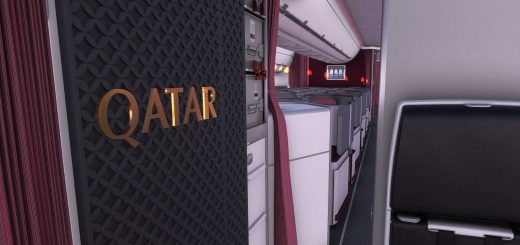 QATAR Airways Fleet w/ 3D Cabin | A350-900 inibuilds v1.5fix