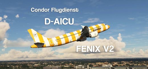 BFU READY! Condor Flugdienst D-AICU (VERSION 2) 8K + 4K w/ custom Cabin FENIX A320 v2.7.1